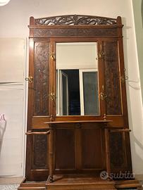 Mobile d ingresso in legni anni 60