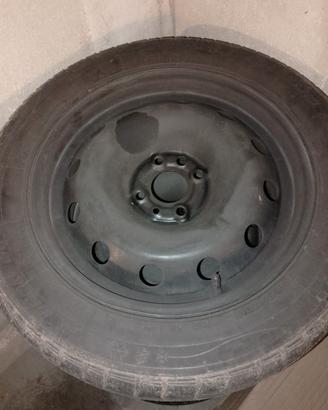 set cerchi in ferro fiat 15 pollici 