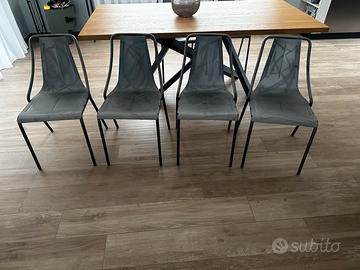 Set 6 sedie e 4 sgabelli