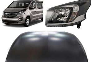 Opel Vivaro frontale cofano fanale freni barre 14