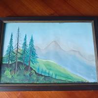 Quadro con stampa di Paesaggio Montano 32x23