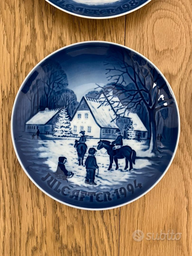 Piatto Di Natale Bing & Grondahl 1994 Originale - Porcellana Prima Scelta, Motivo "A Day At The Deer Park", 18 Cm