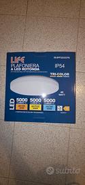 Plafoniera LED Rotonda LIFE TRI-COLOR 45W IP54
