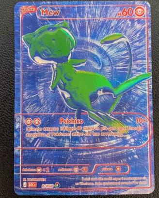 carta pokemon Mew b/rgb 30 anniversario