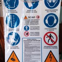Cartelli infortuni antinfortunistici cm. 80x60