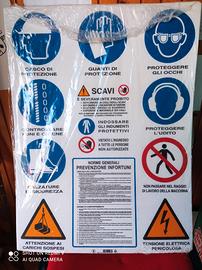 Cartelli infortuni antinfortunistici cm. 80x60