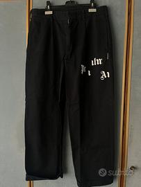 Pantaloni Palm Angels neri tg.50 in cotone