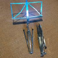 Porta spartiti musicali in metallo cromato