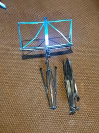 Porta spartiti musicali in metallo cromato