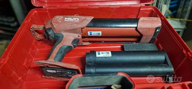 hilti HDE500 pistola resina a22v batteria