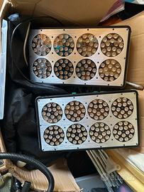 Serra idroponica sistema nft e lampade  2 led 400w