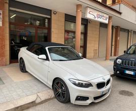 Bmw 220d Cabrio MSPORT 190cv STEPTRONIC PELLE NAVY