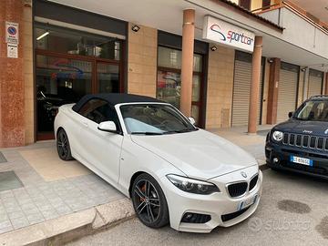 Bmw 220d Cabrio MSPORT 190cv STEPTRONIC PELLE NAVY