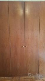 armadio a sei ante in legno 
