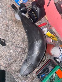 scarico pancia moto hm 125 rotax omologata