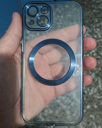 Cover iPhone 14 Blu Magnetico