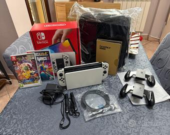 Switch Oled+ sd 256gb+ accessori+ omaggio
