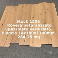 Splendido Parquet Doga Rovere Prefinito Stock