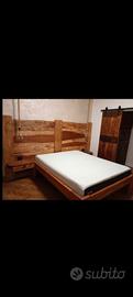 Letto matrimoniale artigianale 