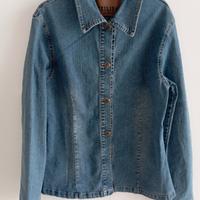 Giacca-camicia jeans donna