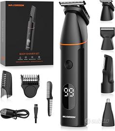 MAXGROOM Kit Rasoio Elettrico Corpo Uomo, Rasoio E