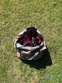 Kit pattini Oxelo taglia 32-34+caschi+borsone
