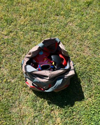Kit pattini Oxelo taglia 32-34+caschi+borsone