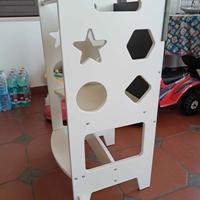 Torre Montessoriana in Legno, con Lavagna Magnetic