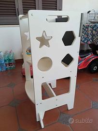 Torre Montessoriana in Legno, con Lavagna Magnetic