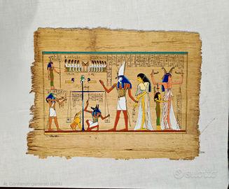 Papiro Egiziano fatti a mano -   Raffigurazione an