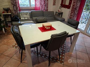 Tavolo Allungabile marca RIFLESSI Ferro e Vetro