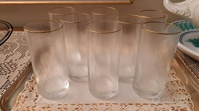 bicchieri in vetro di  Murano 