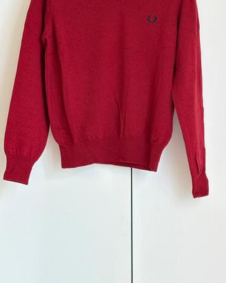 Maglioncino fred perry 100% lana made in italy S