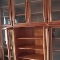 Libreria vetri in ciliegio