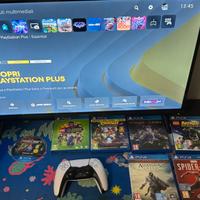 ps5 + cuffie fnatic da gaming + giochi ps4