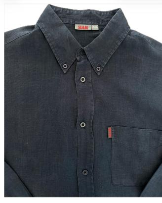 Camicia SLAM 100% Lino – Blu Notte – Taglia XXL