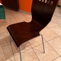 SEDIE SALA PRANZO COLOR WENGE (6 sedie)