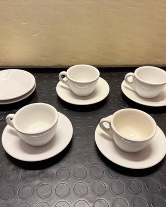 Set 4 tazzine da caffè/cappuccino in porcellana