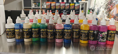 Lotto colori per aerografo