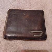 portafoglio diesel in vera pelle vintage look