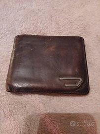 portafoglio diesel in vera pelle vintage look