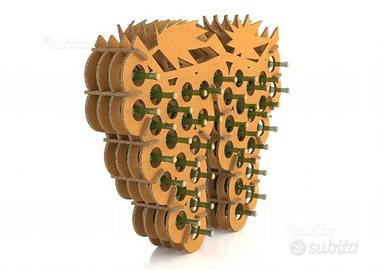 Porta bottiglie in cartone ondulato riciclabile
