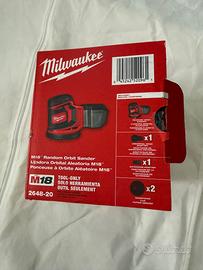 levigatrice rotoorbitale a batteria Milwauke