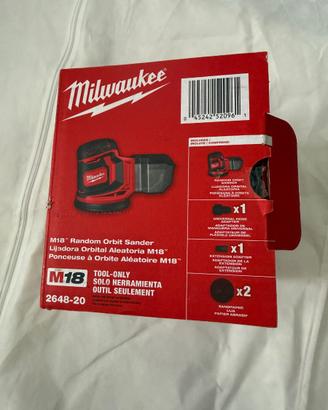levigatrice rotoorbitale a batteria Milwauke