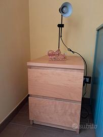 Cassettiere Ikea Malm colore betulla (due)