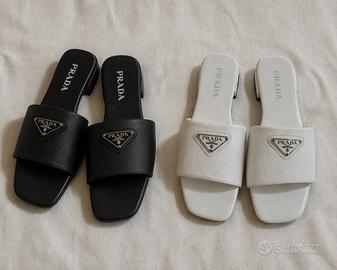 Sandali Prada bianchi e neri n37 al n40