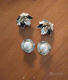 orecchini di argento fiore 