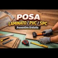 Posa pavimenti spc pvc laminato