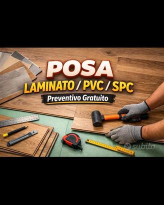Posa pavimenti spc pvc laminato