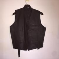 Gilet pelle e seta nr 52 vintage 